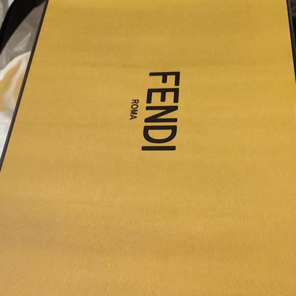 Fendi Brown Slide Sandals with Geometric Pattern - Picture 6 of 15